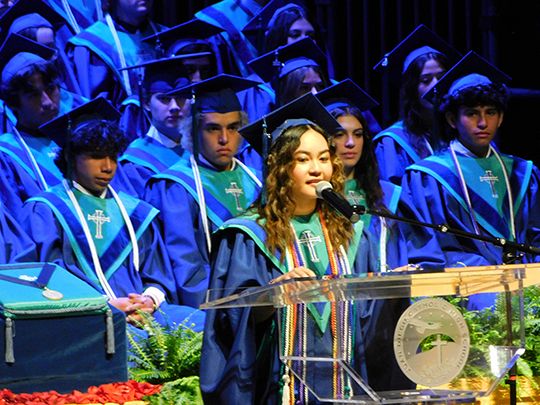 Salutatorian Reflects on High School with Cords and Stoles