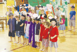 Kindergarten students create and perform opera