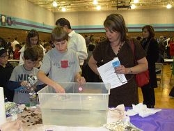 Families investigate science and math