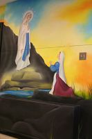 Our Lady of Lourdes School welcomes mural