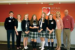Utah Food Bank names J.E. Cosgriff 'School Group of the Year'