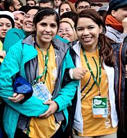 World Youth Day volunteer gets close to Pope Francis