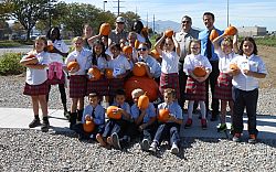 St. Francis Xavier students visit the Salt Lake County Jail horticultural gardens