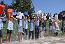 ALS Ice Bucket Challenge hits Utah Catholic Schools