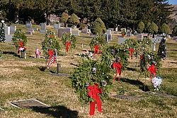 Christmas wreaths memorialize loved ones, comfort the living at Mount Calvary Cemetery
