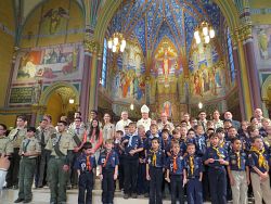 Catholic Scouts receive religious emblems