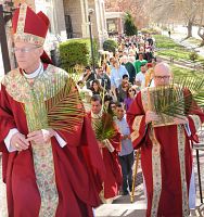 Palm Sunday procession at the Cathedral