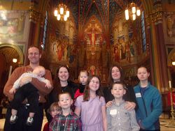 Family of 10 to be welcomed into the Church at Easter