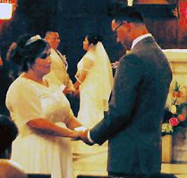 Marriage in the cathedral fulfills neophyte's dream