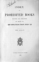 Taking a look at the 'Index of Prohibited Books'