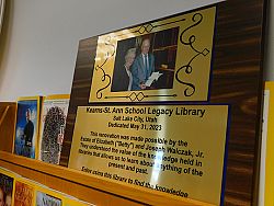 Kearns-St. Ann School library renovated