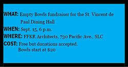 Fill the hungry by supporting Empty Bowls
