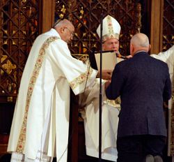 Diaconate candidates receive the Rite of Lector
