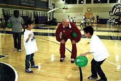 Bob Hurley conducts a local basketball clinic