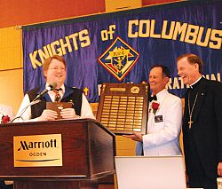 Karl VanMaren shines for his work and is recognized as Knight of the Year