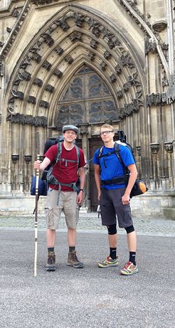Judge Memorial teacher takes walking pilgrimage through France and Italy 