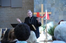 Focus on God's transforming presence, Bishop Wester urges at retreat for newly elect