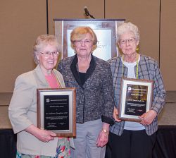 Sisters Catherine Kamphaus and Genevra Rolf honored at educators' convention