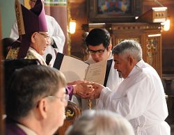 Deacon candidates instituted as acolytes