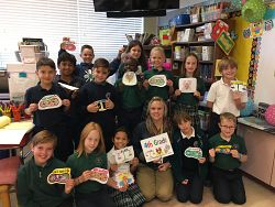 Our Lady of Lourdes fourth-graders embrace with kindness the end of the Year of Mercy