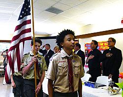 Scouts, leaders recognized at Bishop's Dinner