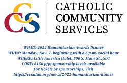 CCS Humanitarian Awards Dinner to recognize those who help the vulnerable