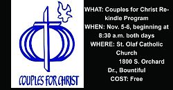 Couples for Christ event planned for November