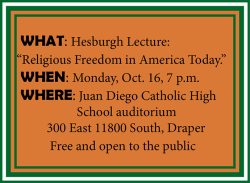 Hesburgh Lecture to address religious freedom