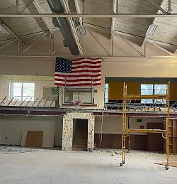 Renovations update school gym built in the 1950s