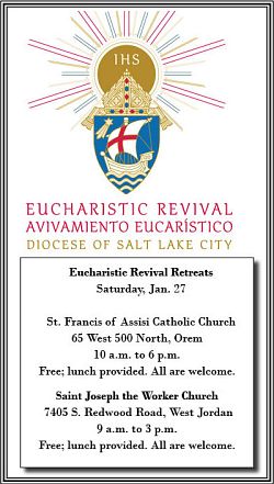 Retreats on the Eucharist to be offered this month