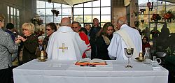 Mausoleum of the Risen Savior setting for Commemoration of faithful departed