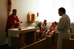 Bishop Wester calls a seminarian to candidacy