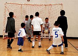 Reida final del torneo de fútbol bajo techo