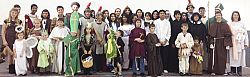 Students portray holy men and women for All Saints Day