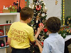 St. Francis Xavier students share the true meaning of the Christmas spirit