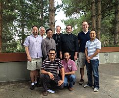 BBQ with seminarians