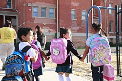 Catholic students excited to be back in school 