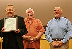 Sandy City recognizes Monsignor Servatius