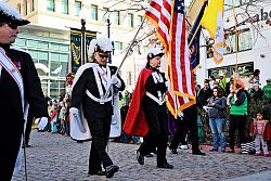 Judge CHS, 3A State Football  champs, lead St. Patrick's Day parade