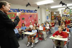 Utah Catholic Schools Thank Archbishop Wester for His Support and Time with Students 