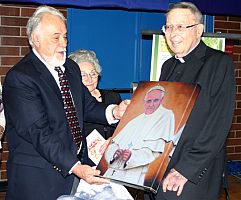 Retirement party honors Msgr. Robert Servatius