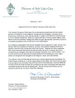 Statement from the Catholic Diocese of Salt Lake City