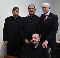 Hatch greets Bishop Solis