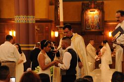 Coming back to the Catholic faith results in community weddings at the cathedral 