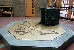 College welders create baptismal font cover for Layton parish