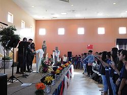 Cientos de jóvenes de diferentes parroquias de la diócesis celebran Retiro Carismático 