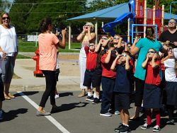 Utah Catholic Schools observe the solar eclipse