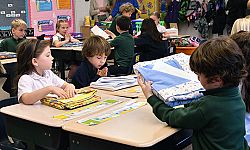 J.E. Cosgriff students offer holiday warmth to others