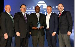 Aden Batar, CCS director of Immigration and Refugee Services, recognized as a New Pioneer