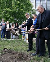 St. Henry Parish breaks ground for social hall